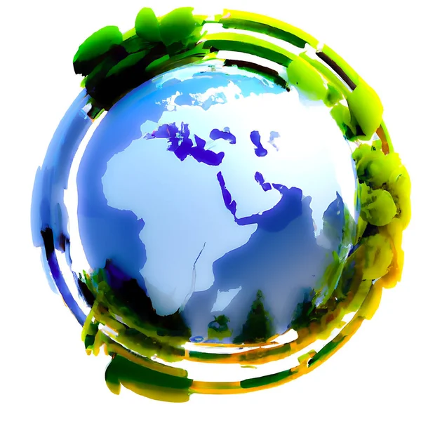 Earth Globe Planet Blue World — Stock Photo, Image