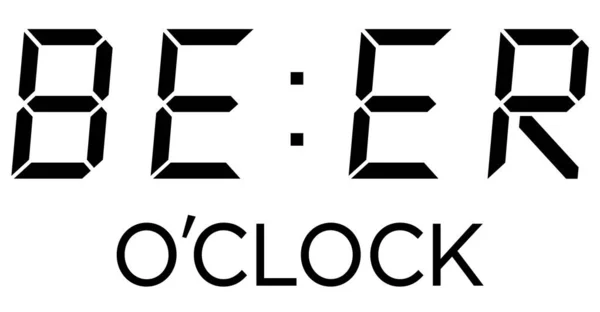 Bira kabini, harf, grafik bira, saatin vektör çizimi