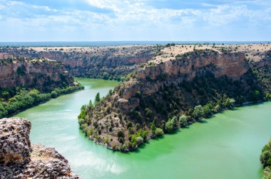 İspanya, Segovia 'daki Duraton Kanyonu Doğal Parkı