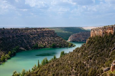 İspanya, Segovia 'daki Duraton Kanyonu Doğal Parkı