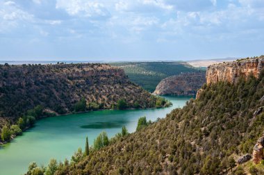 İspanya, Segovia 'daki Duraton Kanyonu Doğal Parkı