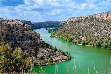 İspanya, Segovia 'daki Duraton Kanyonu Doğal Parkı