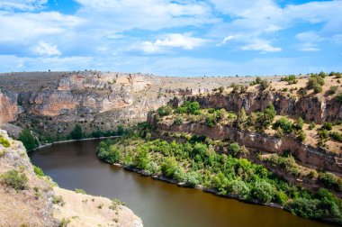 İspanya, Segovia 'daki Duraton Kanyonu Doğal Parkı