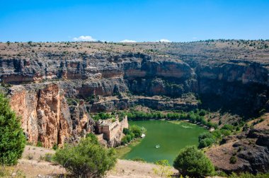 İspanya, Segovia 'daki Duraton Kanyonu Doğal Parkı