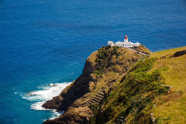 Leuchtturm Santa Maria Azoren Portugal — Stockfoto