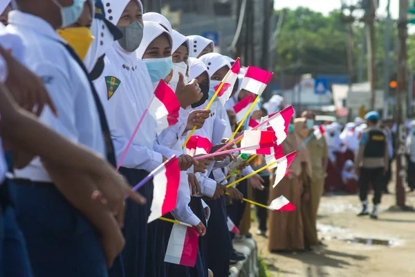 Sorong Vestpapua Indonesien Oktober 2021 Statsbesøg Indonesiens Præsident Joko Widodo - Stock-foto