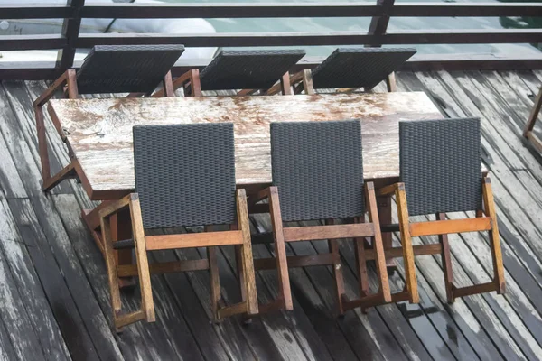 Asiento Del Restaurante Cerrado Debido Pandemia Covid — Foto de Stock