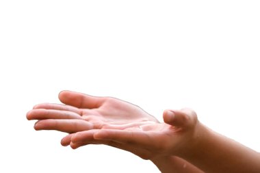 Avuç içinin izole edilmiş görüntüsü 