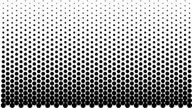 Sekizgen deseni beyaz arkaplanda yarım ton