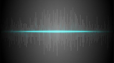 Parlak noktalı ses dalgası duvar kağıdı. Görülen ışık grafiği eşitleyici renk atlatma biçimi arkaplanı.