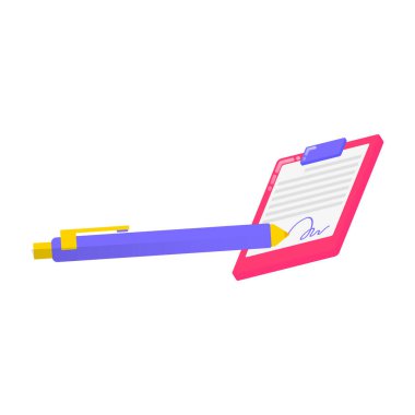 Vektör kağıdı ve kalem imzadır