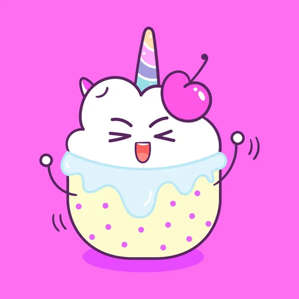 Vector Cute Cookie Unicorn — стоковий вектор