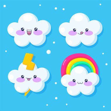 şirin bulut karakter seti