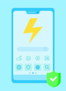 konsept uygulaması akıllı telefon çizim vektörü