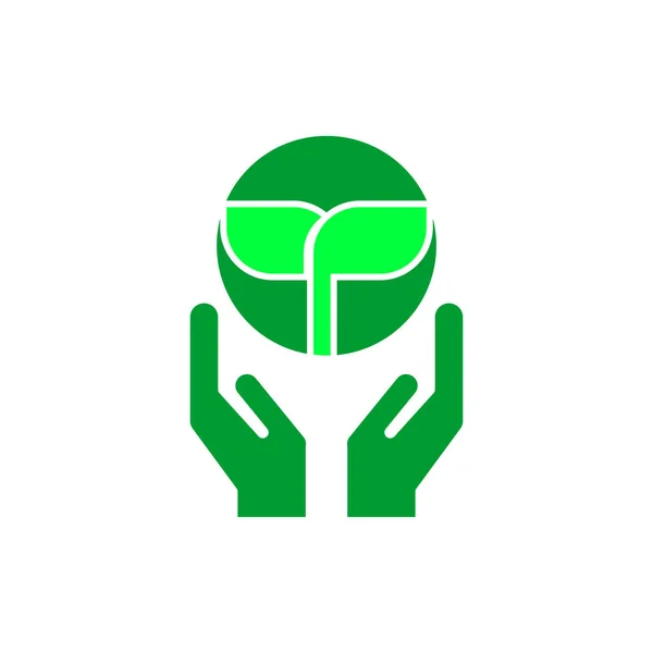 Verde Naturaleza Logo Vector Concepto — Vector de stock