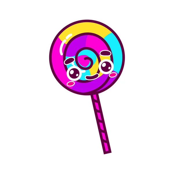 Cute Colorful Candy Character Vector — Vettoriale Stock