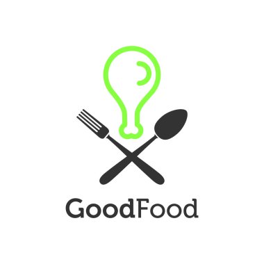 kızarmış tavuk logosu konsepti