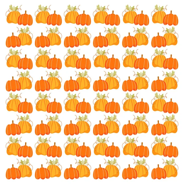 Orange Pumpkin Fruit Background Vector — Vettoriale Stock