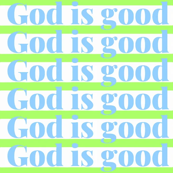 Vector Themed Quote God Good Concept — Stock Vector
