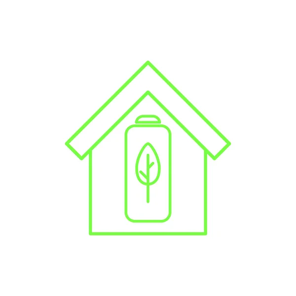Vector House Leaf Concept — Stock Vector