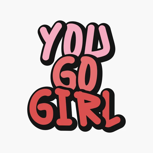 Vector Writing You Girl — Image vectorielle
