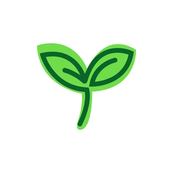 Green Leaf Vector Concept — Image vectorielle
