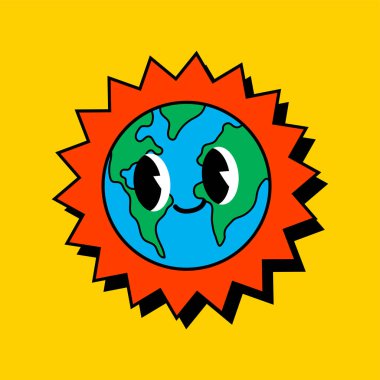 şirin toprak karakter vektörü konsepti