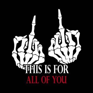 İki kemik elin vektör çizimi