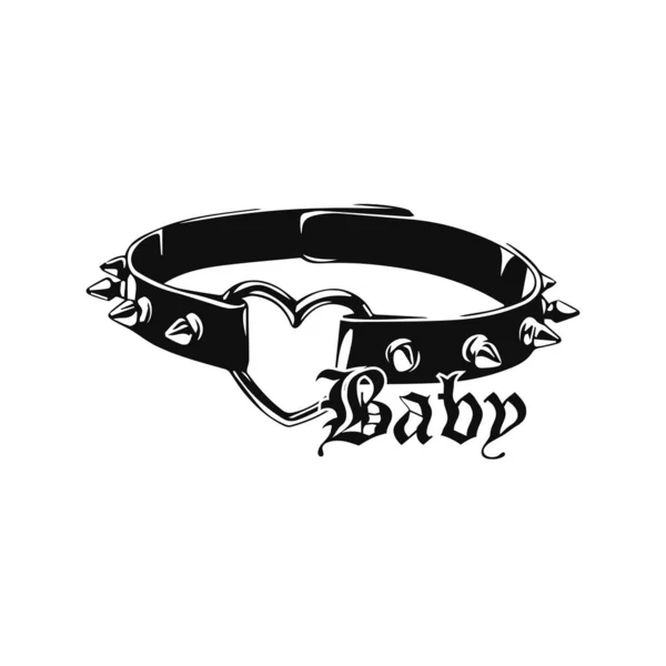 vector illustration of heart bracelet concept
