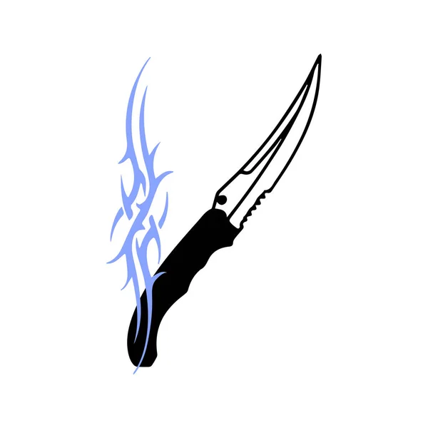 Vector Illustration Knife Symbol —  Vetores de Stock