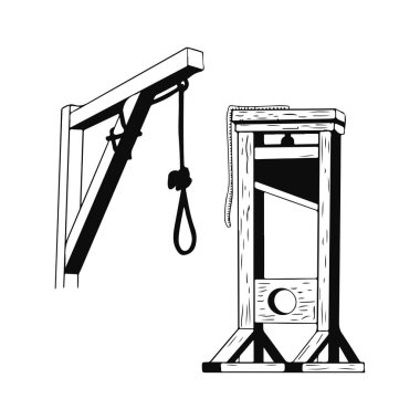 dead execution tool illustration vector