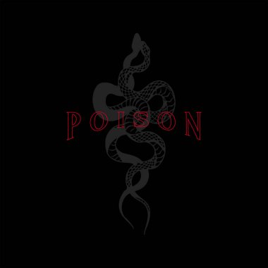 vector illustration of snake silhouette concept