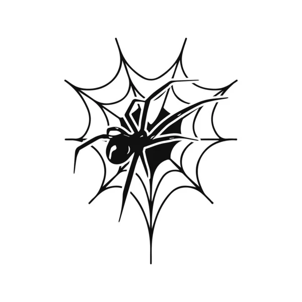 Vector Illustration Spider Web — 图库矢量图片