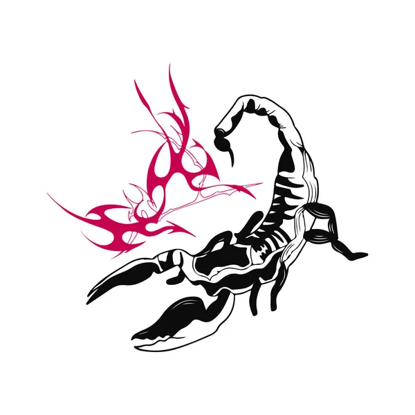 Scorpion Vector Illustration Concept — Stockvektor