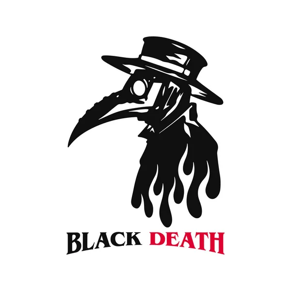 Vektor Illusztrációja Fekete Halál Koncepció — Stock Vector