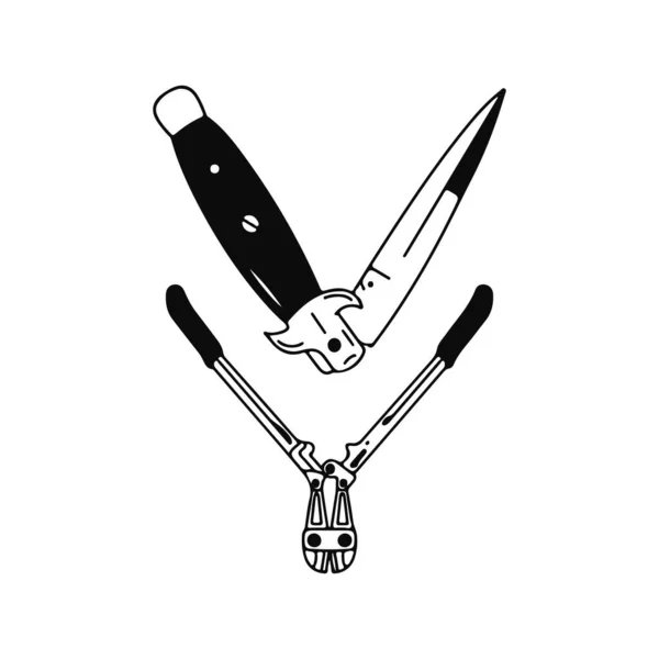 Вектор Ілюстрації Ножа Плоскогубців Дроту — стоковий вектор