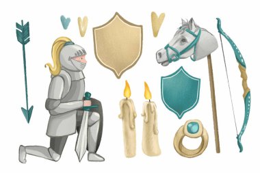 Romantizm temalı dijital çizimler, Sevgililer Günü.