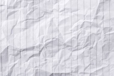 Beyaz çizgili kağıt. Buruşmuş kağıt. geri dönüşümlü kağıtla kat