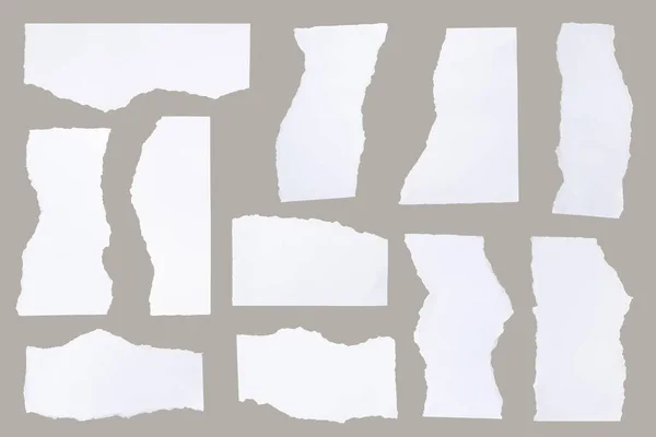 Yırtık Kağıt Gri Arkaplanda Ayrı Bir Yapımıdır — Stok fotoğraf