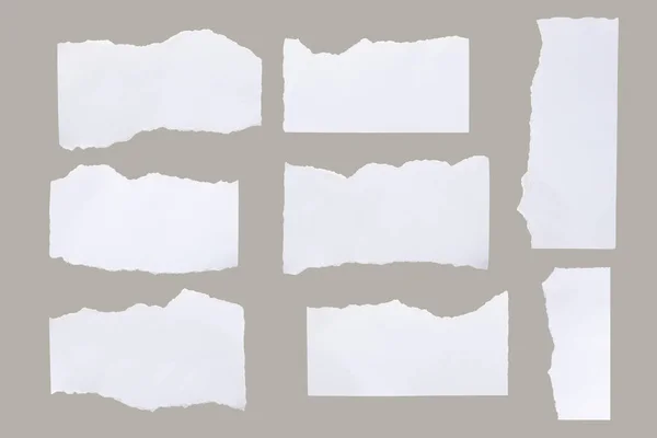 Yırtık Kağıt Gri Arkaplanda Ayrı Bir Yapımıdır — Stok fotoğraf