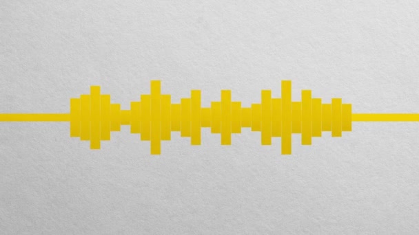 Yellow Paper Spectrum White Paper Background Stop Motion — Stockvideo