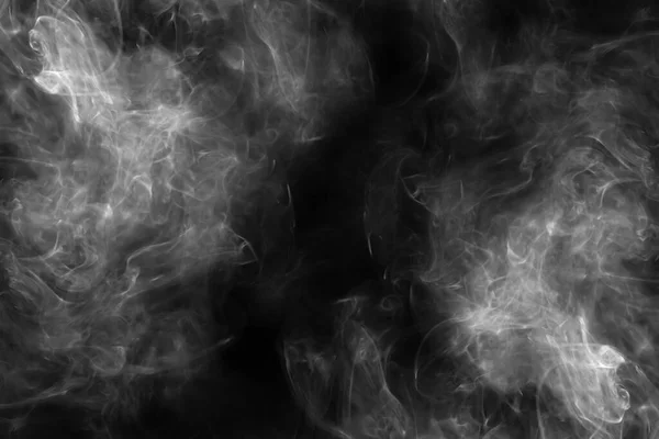 Абстрактный Белый Дым Черном Фоне — стоковое фото
