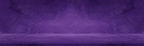 Purple Room Background Wide Horizontal Decorative Cement Wall Abstract Wallpaper — Stock Photo, Image