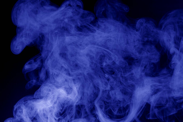 Blue smoke blur abstract background
