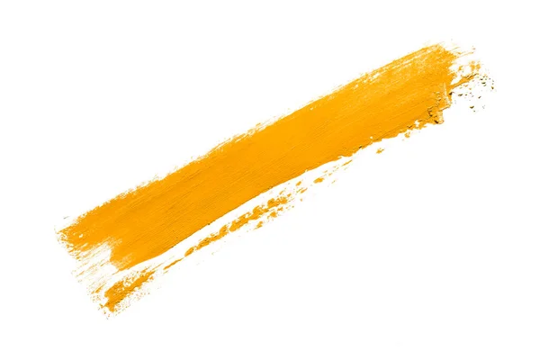 Cepillo Amarillo Aislado Sobre Fondo Blanco Acuarela Amarilla —  Fotos de Stock