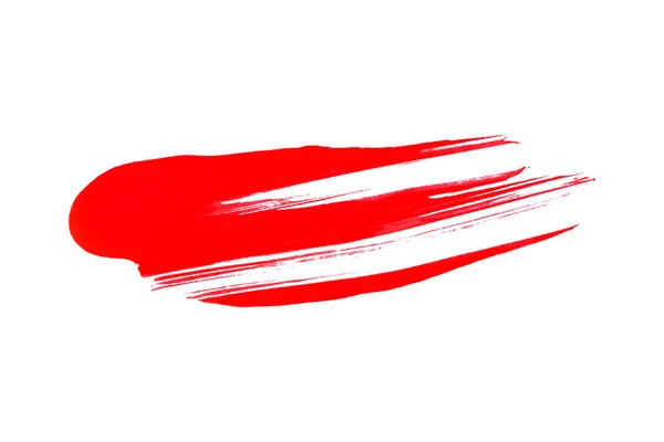 Cepillo Rojo Aislado Sobre Fondo Blanco Acuarela Roja —  Fotos de Stock