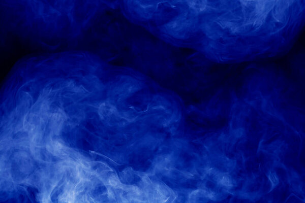 Blue smoke blur abstract background