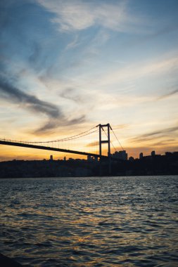 İstanbul, Türkiye 'deki Boğaz Köprüsü