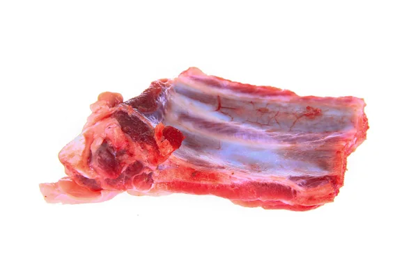 Chuleta Cerdo Fresca Sobre Fondo Blanco — Foto de Stock
