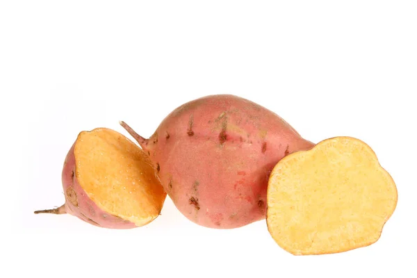 Ripe Sweet Potatoes White Background — Stock Photo, Image